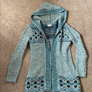 Royal Robbins zip up hooded sweater